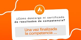 ¿Cómo descargo mi certificado de resultados de competencia?